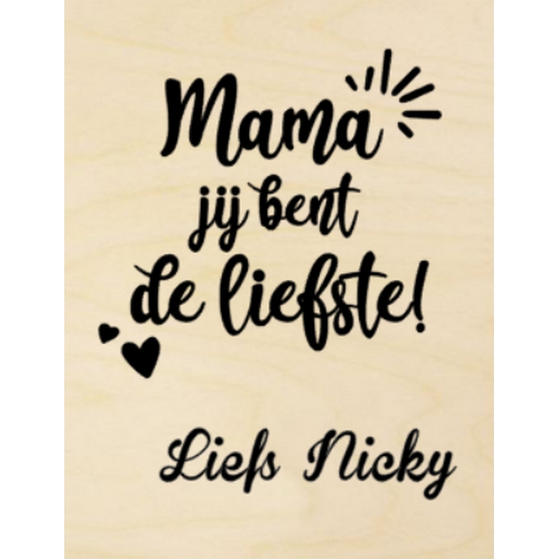 Kaart de liefste mama