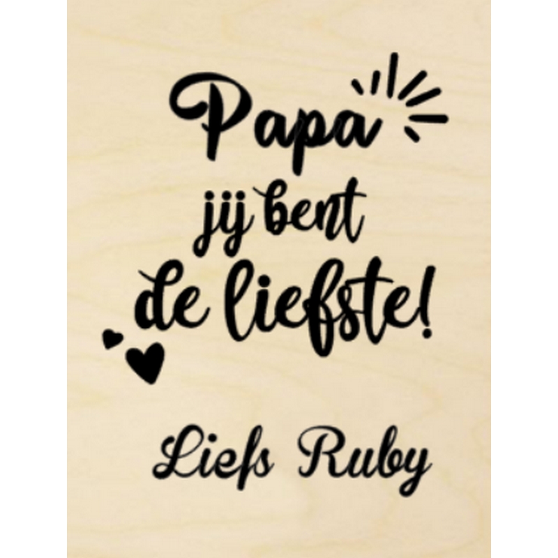 Kaart de liefste papa