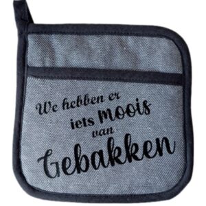 Pannenlap iets moois gebakken antraciet