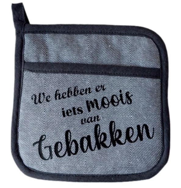 Pannenlap iets moois gebakken antraciet