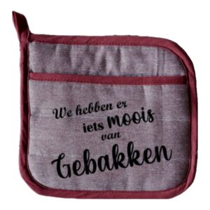 Pannenlap iets moois gebakken bordeauxrood