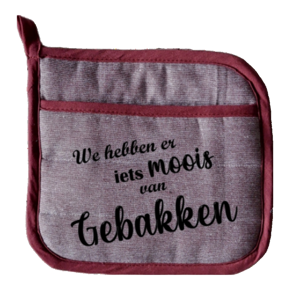Pannenlap iets moois gebakken bordeauxrood