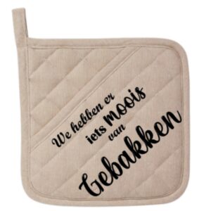 Pannenlap iets moois gebakken geblokt beige