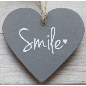 Hart smile grijs