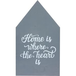 Huisje grijs Home is where
