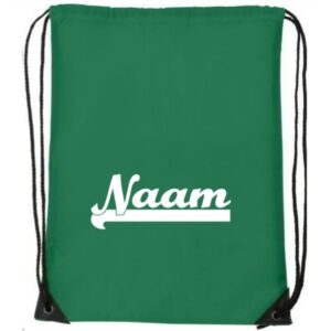Gymtas groen met naam