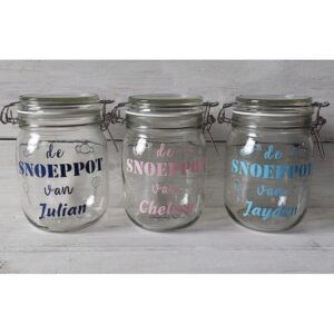 Snoeppot met naam - Afbeelding 2