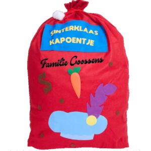 Sinterklaas zak rood muts