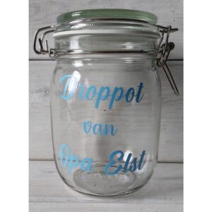 Weckpot eigen tekst