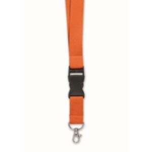 Keycord oranje met tekst