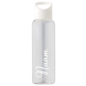Drinkfles 500ml met naam wit