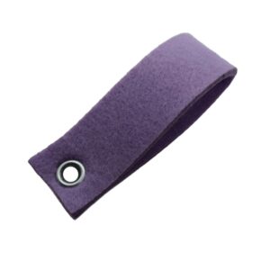 Sleutelhanger vilt met naam lila